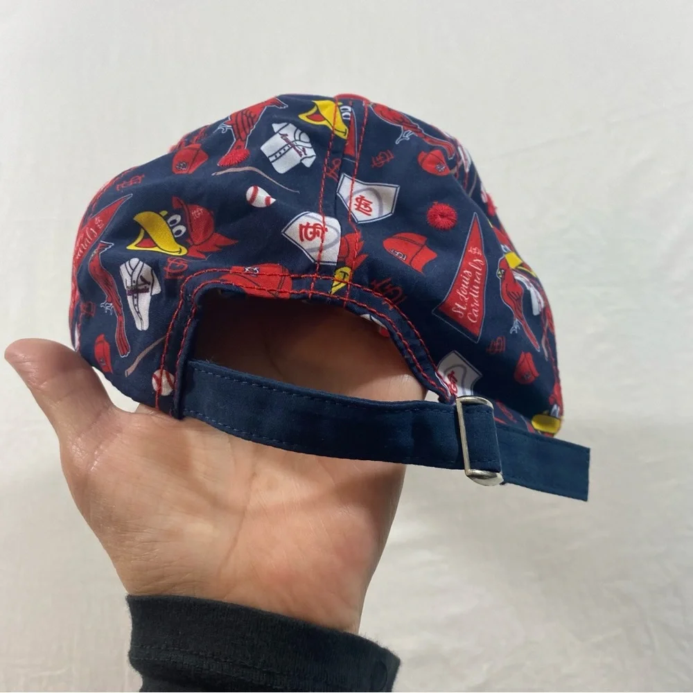 Cardinals LST Vibrant Red and Blue Toy Cap with Playful Patterns